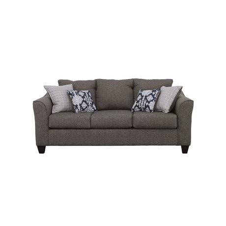 Sofa - Salizar Flared Arm Sofa Grey