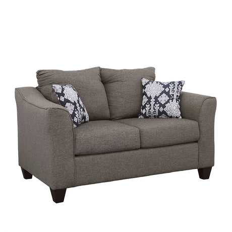 Loveseat - Salizar Flared Arm Loveseat Grey