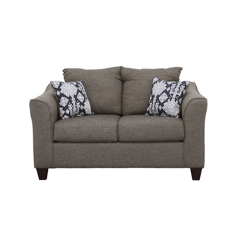 Loveseat - Salizar Flared Arm Loveseat Grey