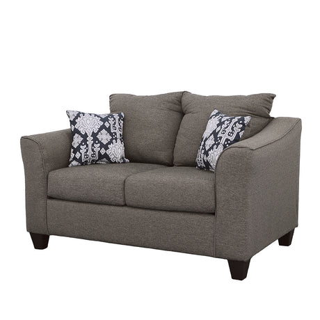 Loveseat - Salizar Flared Arm Loveseat Grey