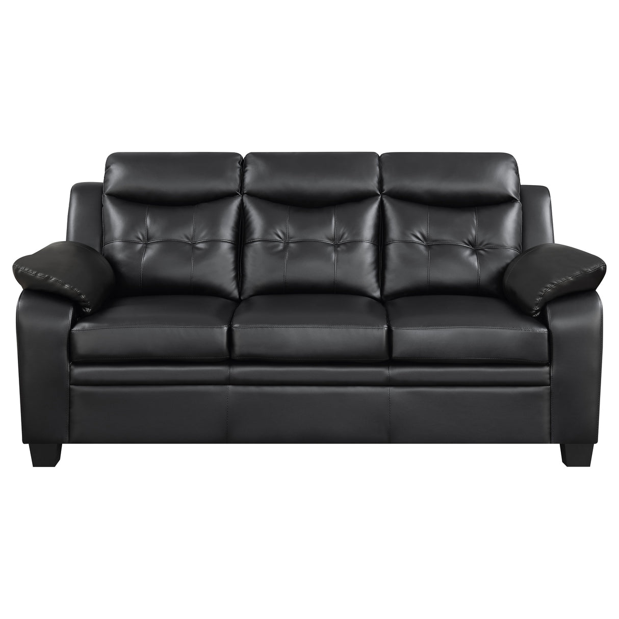 Sofa - Finley Tufted Upholstered Sofa Black