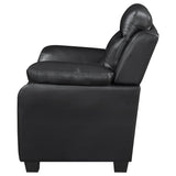 Loveseat - Finley Tufted Upholstered Loveseat Black