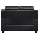 Loveseat - Finley Tufted Upholstered Loveseat Black