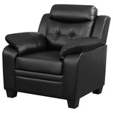 Chair - Finley Tufted Upholstered Chair Black