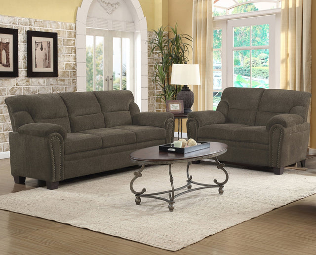 Clementine Upholstered Pillow Top Arm Living Room Set - 506574 - S2 - image - 1