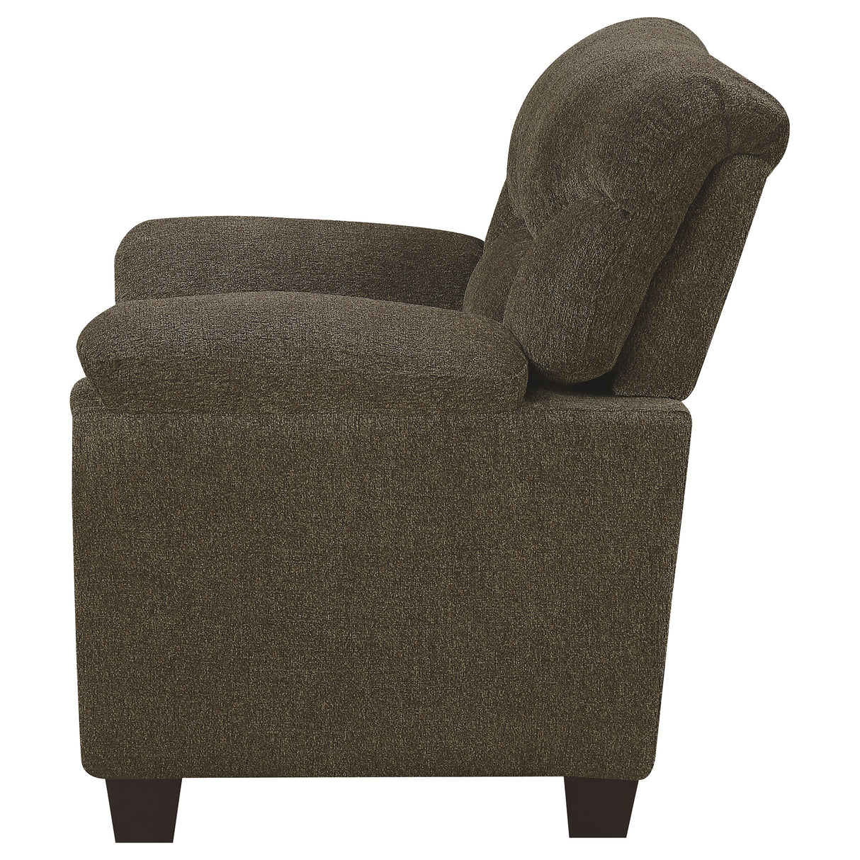 Chair - Clementine Upholstered Chair with Nailhead Trim Brown