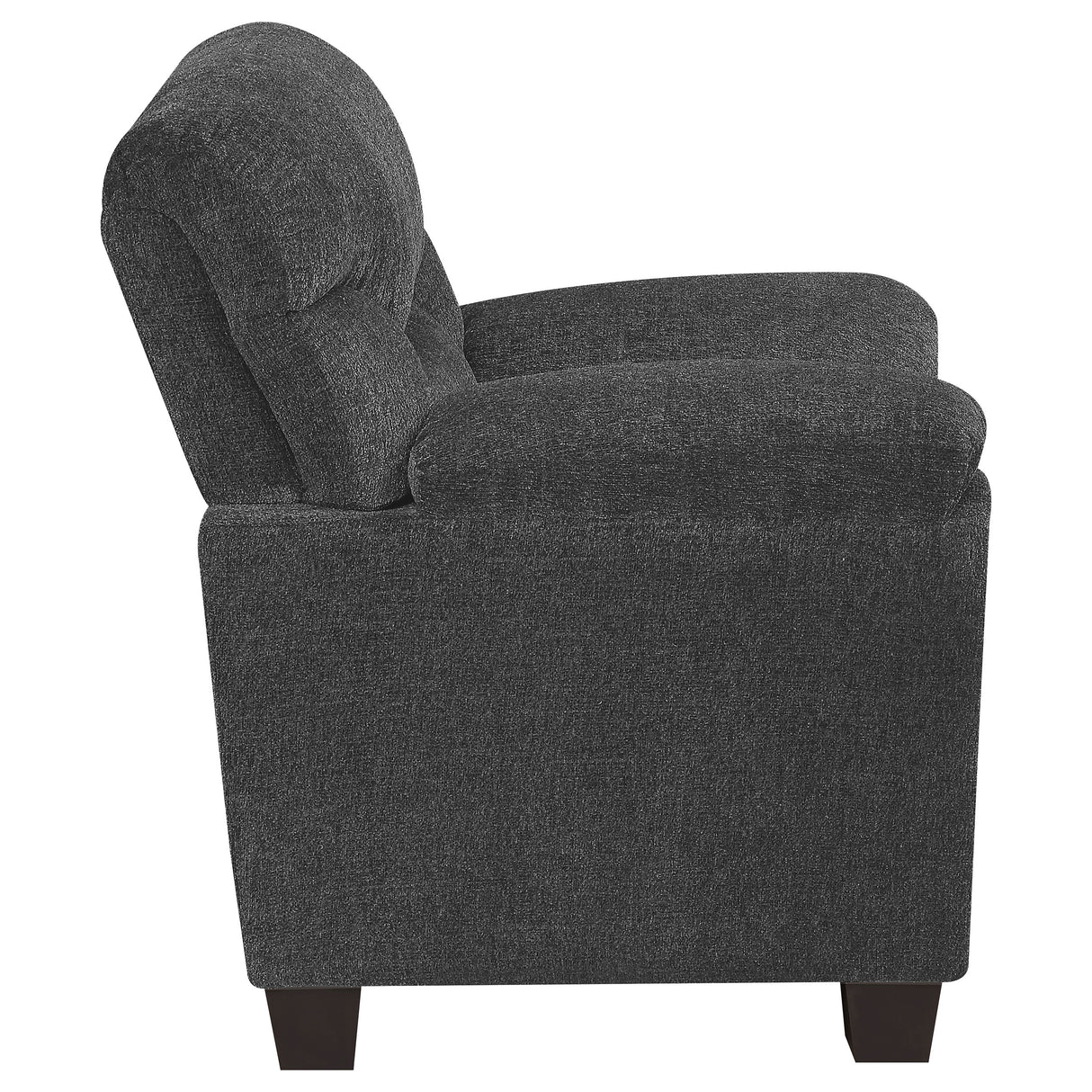 Chair - Clementine Upholstered Chair with Nailhead Trim Grey