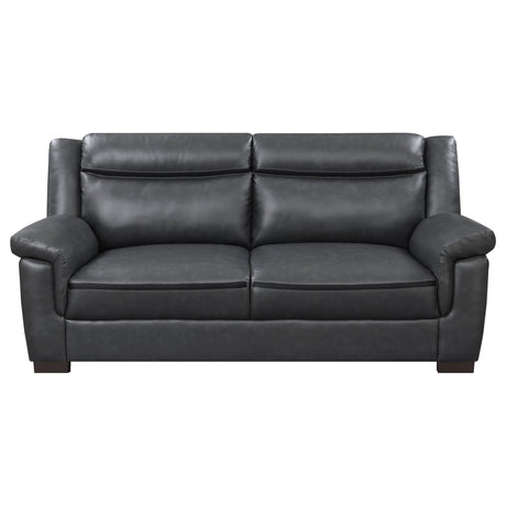 Arabella Pillow Top Upholstered Sofa Grey | Coaster - 506591 - Home Elegance USA - 3