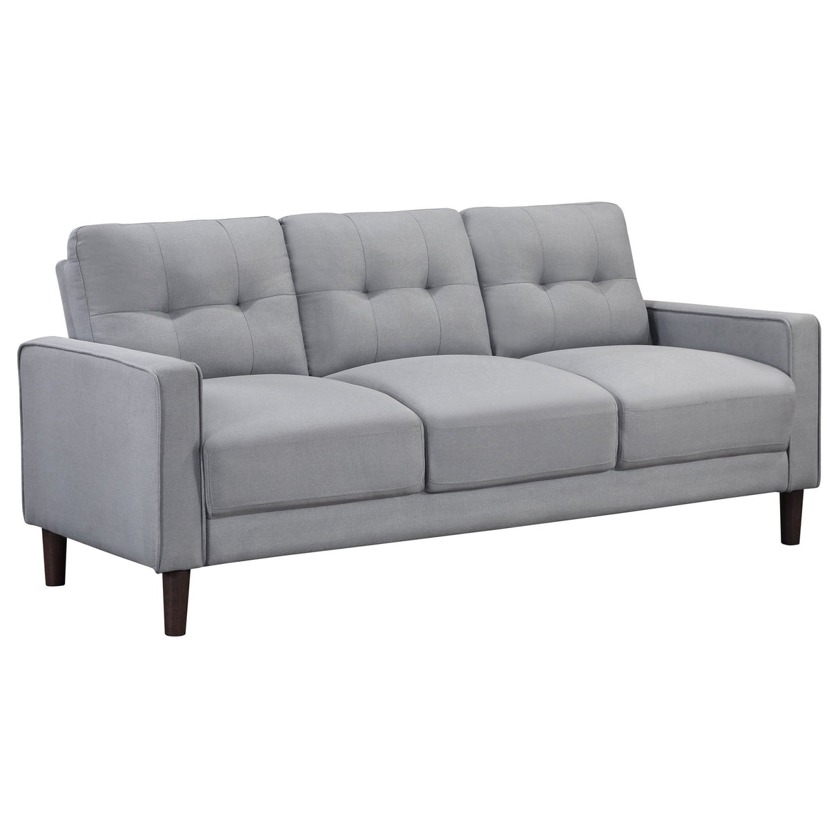 Bowen 2 - piece Upholstered Track Arms Tufted Sofa Set Grey | Coaster | Home Elegance USA