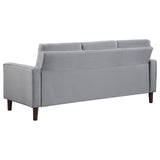 Bowen 2 - piece Upholstered Track Arms Tufted Sofa Set Grey - 506781 - S2 - image - 4