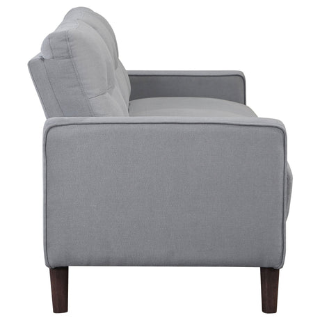 Bowen 2 - piece Upholstered Track Arms Tufted Sofa Set Grey - 506781 - S2 - image - 5