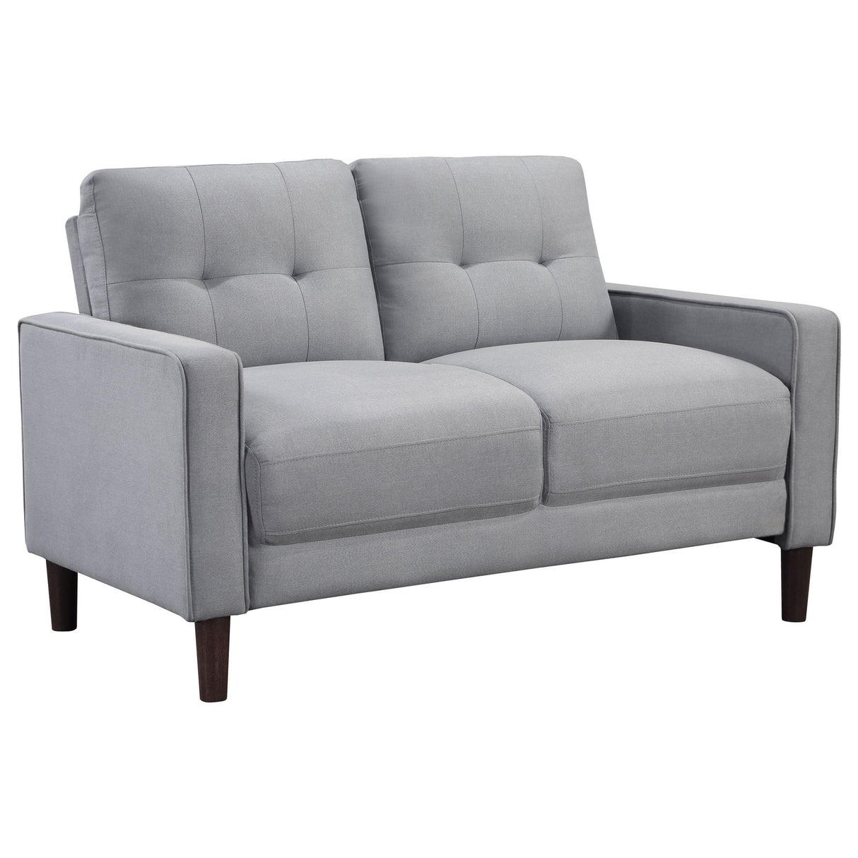 Bowen 2 - piece Upholstered Track Arms Tufted Sofa Set Grey | Coaster | Home Elegance USA