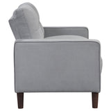 Bowen 2 - piece Upholstered Track Arms Tufted Sofa Set Grey | Coaster | Home Elegance USA