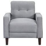 Bowen 3 - piece Upholstered Track Arms Tufted Sofa Set Grey - 506781 - S3 - image - 9