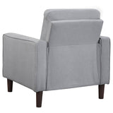 Bowen 3 - piece Upholstered Track Arms Tufted Sofa Set Grey - 506781 - S3 - image - 10