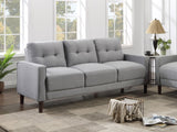 Bowen Upholstered Track Arms Tufted Sofa Grey | Coaster | Home Elegance USA