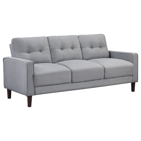 Bowen Upholstered Track Arms Tufted Sofa Grey | Coaster | Home Elegance USA