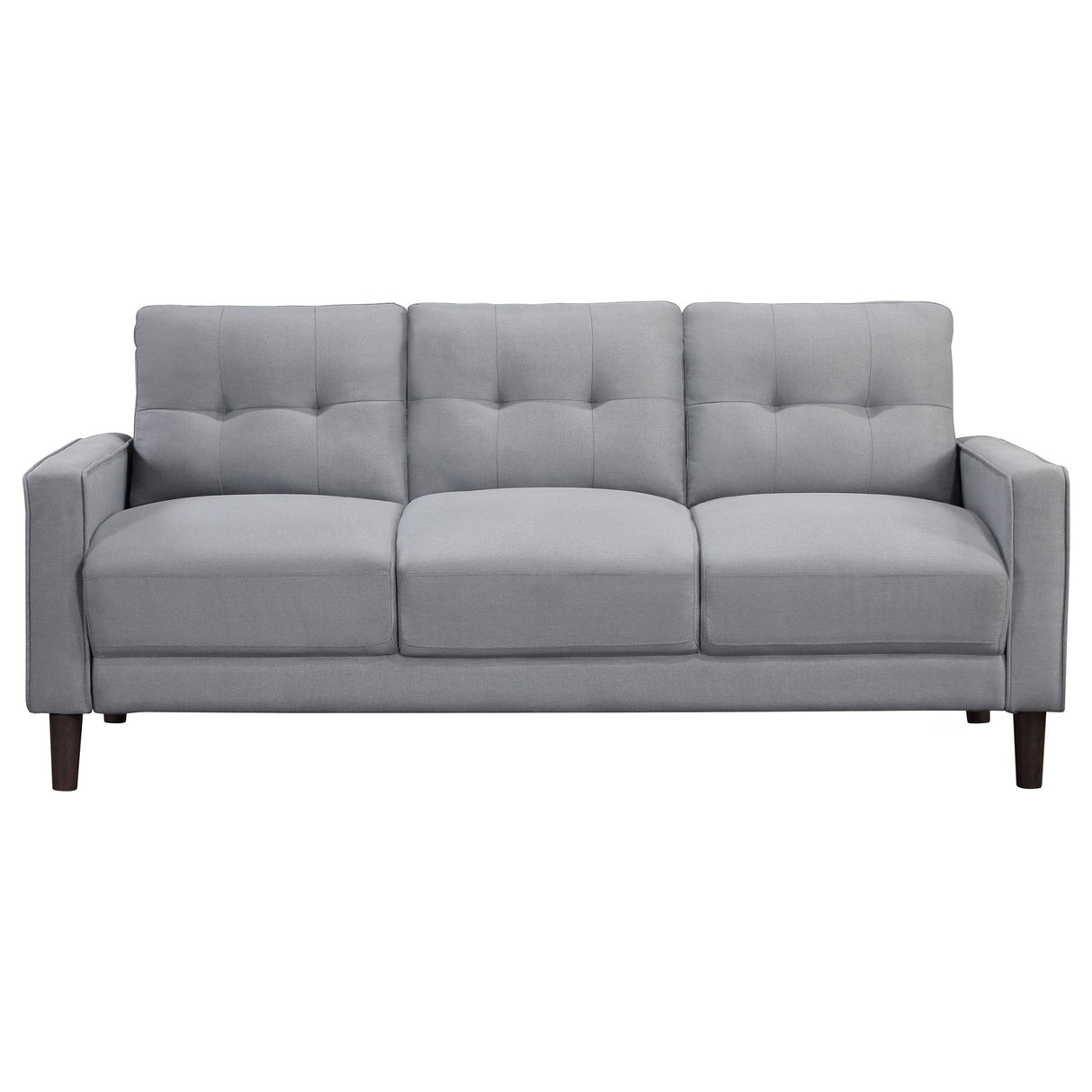 Bowen Upholstered Track Arms Tufted Sofa Grey | Coaster | Home Elegance USA