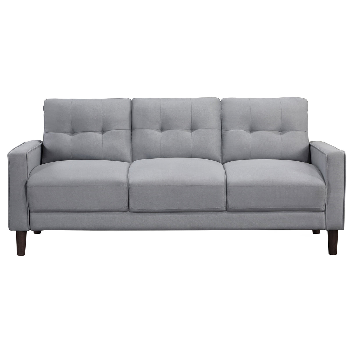 Sofa - Bowen Upholstered Track Arms Tufted Sofa Grey