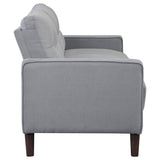 Bowen Upholstered Track Arms Tufted Sofa Grey | Coaster | Home Elegance USA