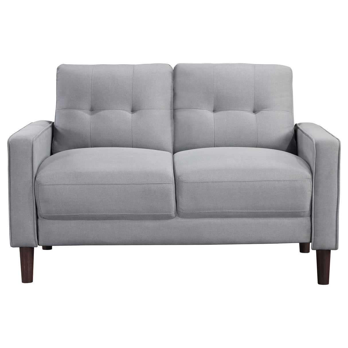 Loveseat  - Bowen Upholstered Track Arms Tufted Loveseat Grey