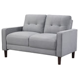 Loveseat  - Bowen Upholstered Track Arms Tufted Loveseat Grey