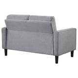 Loveseat  - Bowen Upholstered Track Arms Tufted Loveseat Grey