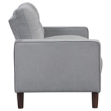 Loveseat  - Bowen Upholstered Track Arms Tufted Loveseat Grey