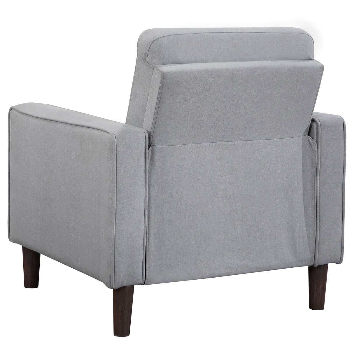 Chair - Bowen Upholstered Track Arms Tufted Chair Grey