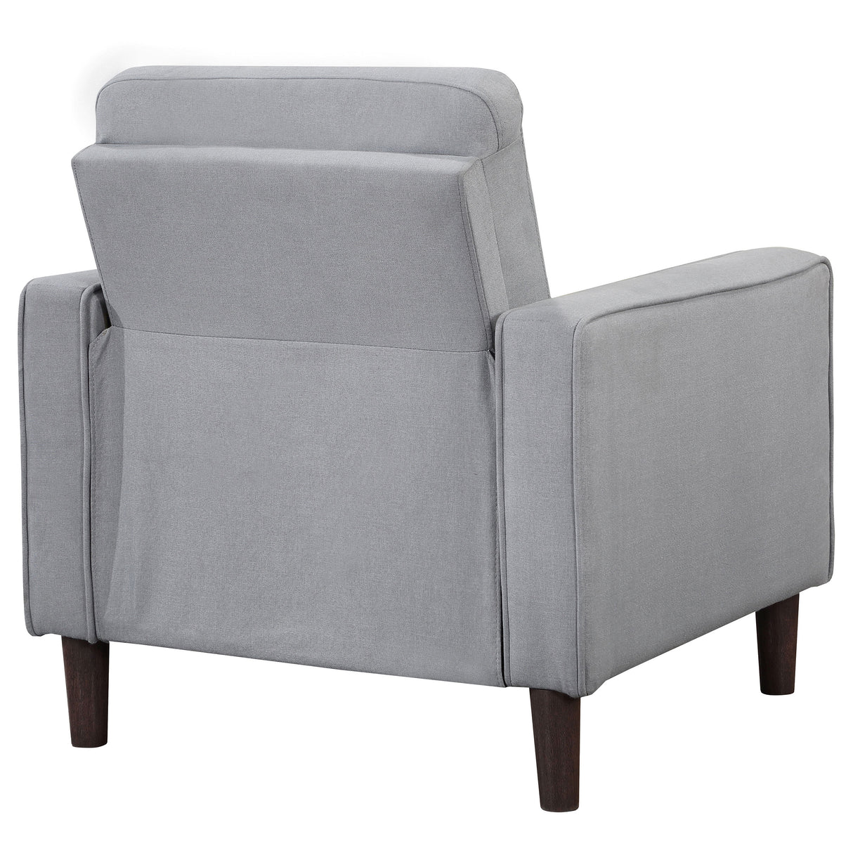 Chair - Bowen Upholstered Track Arms Tufted Chair Grey