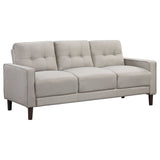 Bowen 2 - piece Upholstered Track Arms Tufted Sofa Set Beige | Coaster | Home Elegance USA