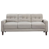 Bowen 3 - piece Upholstered Track Arms Tufted Sofa Set Beige | Coaster | Home Elegance USA