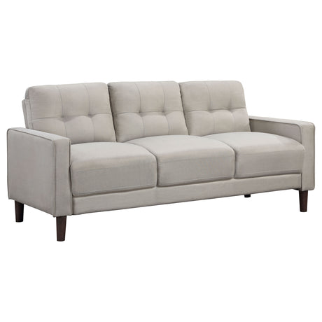 Sofa - Bowen Upholstered Track Arms Tufted Sofa Beige