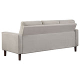 Bowen Upholstered Track Arms Tufted Sofa Beige | Coaster | Home Elegance USA