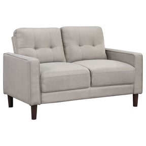 Loveseat  - Bowen Upholstered Track Arms Tufted Loveseat Beige