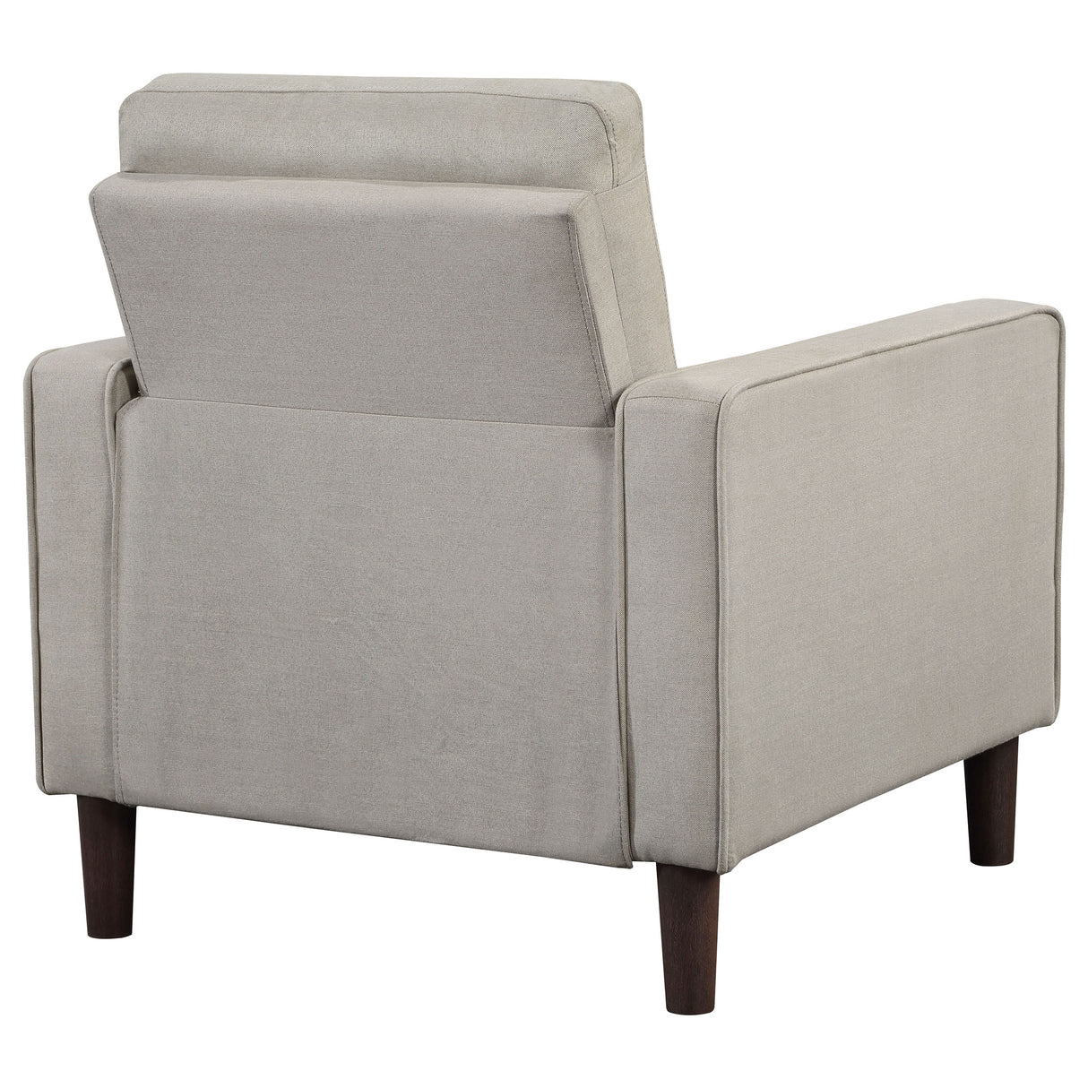 Chair - Bowen Upholstered Track Arms Tufted Chair Beige