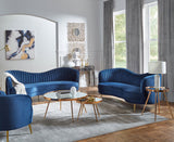 Sophia Camel Back Living Room Set Blue | Coaster | Home Elegance USA