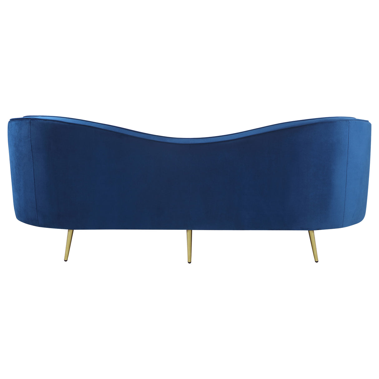 Sofa - Sophia Upholstered Camel Back Sofa Blue