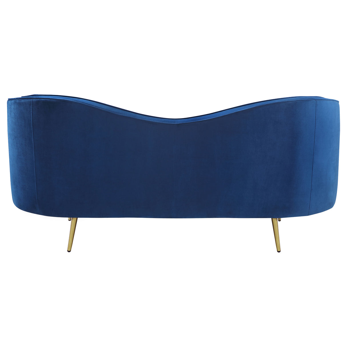 Loveseat - Sophia Upholstered Camel Back Loveseat Blue