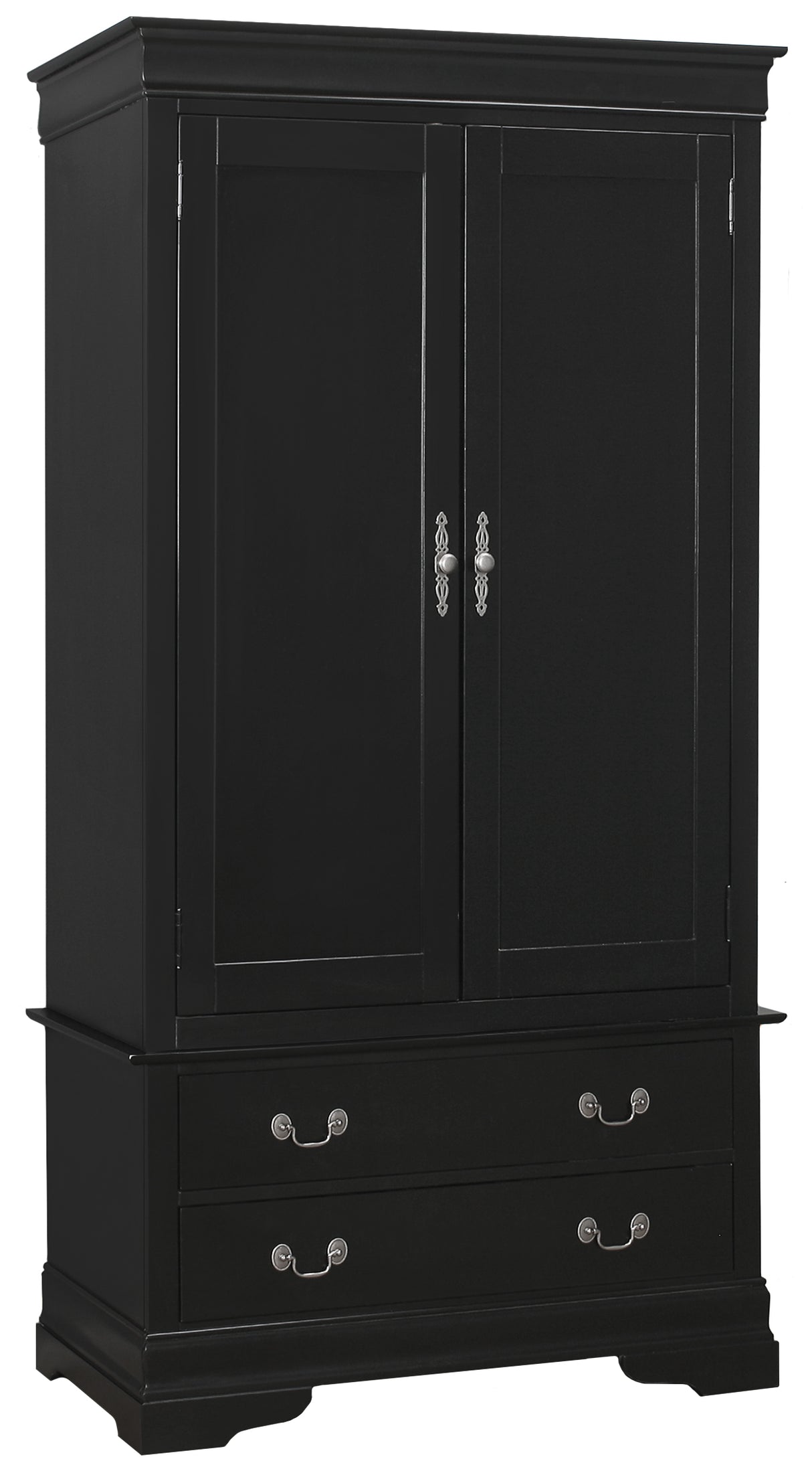 Elegant Black Traditional Armoire - sold by Home Elegance USA