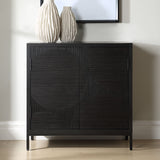 Beswick 2 Door Cabinet - Black by Uttermost - View 2