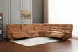 Emmy Orange Chenille Power Motion Sectional Sofa - sold by Home Elegance USA
