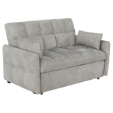 Cotswold Tufted Cushion Sleeper Sofa Bed Light Grey | Coaster | Home Elegance USA