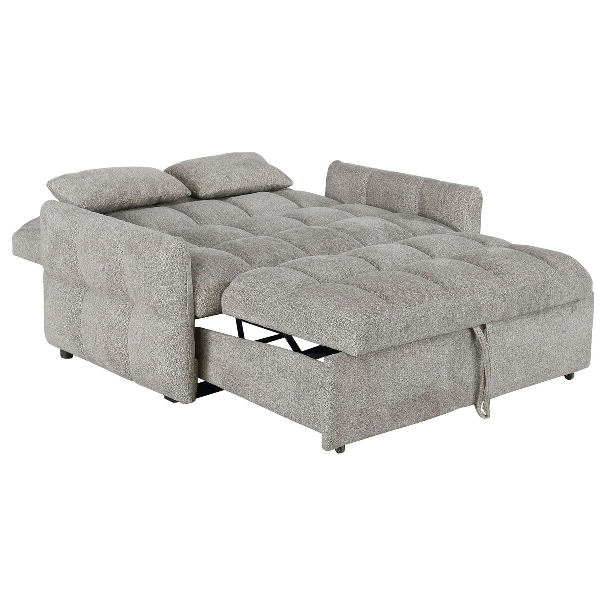 Cotswold Tufted Cushion Sleeper Sofa Bed Light Grey | Coaster - 508307 - Home Elegance USA - 6