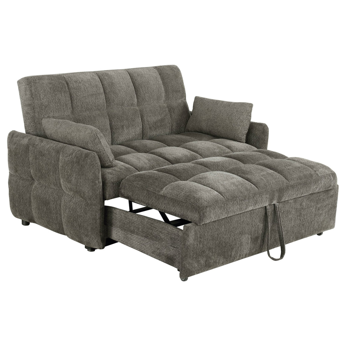 Cotswold Tufted Cushion Sleeper Sofa Bed Dark Grey | Coaster - 508308 - Home Elegance USA - 5