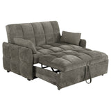 Cotswold Tufted Cushion Sleeper Sofa Bed Dark Grey | Coaster | Home Elegance USA