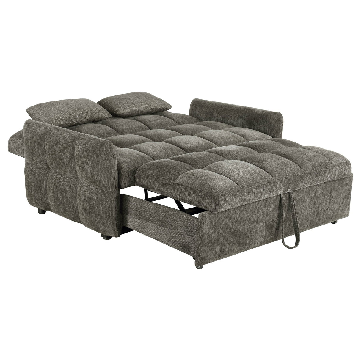 Cotswold Tufted Cushion Sleeper Sofa Bed Dark Grey | Coaster | Home Elegance USA