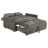 Cotswold Tufted Cushion Sleeper Sofa Bed Dark Grey | Coaster - 508308 - Home Elegance USA - 6