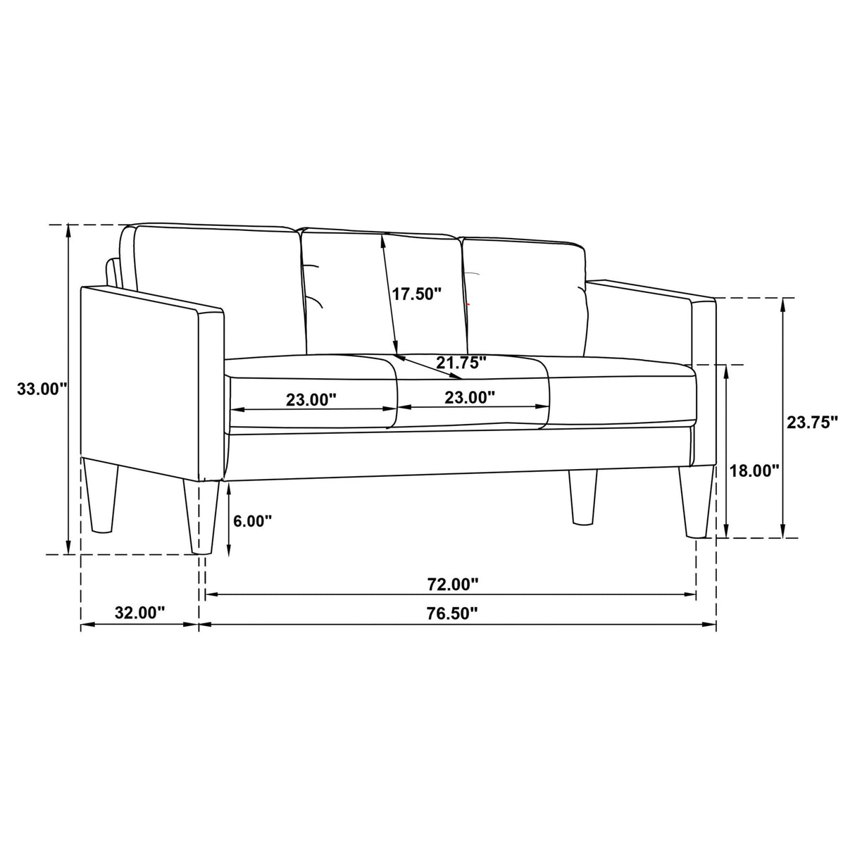 Sofa 2 Pc Set - Ruth 2-piece Upholstered Track Arm Faux Leather Sofa Set Grey