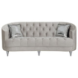 Avonlea Sloped Arm Tufted Sofa Grey | Coaster | Home Elegance USA